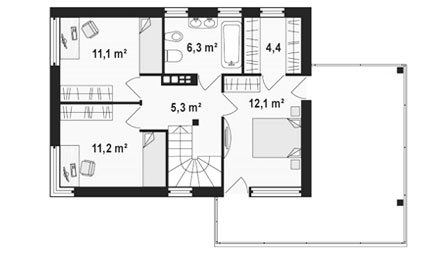 Планировка первого этажа дома