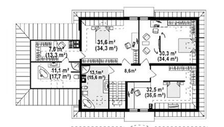План дома, 1 этаж